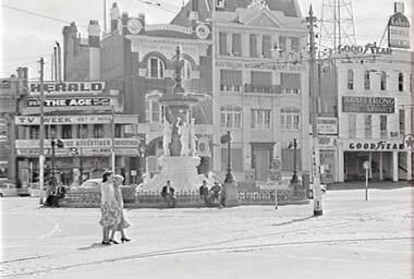 Negative - Alexandra Fountain Bendigo - View Point, Allan Doney, 1950 -1970