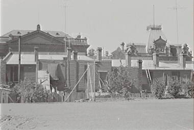 Negative - Buildings - Behind View Street Bendigo - Masonic Hall - ANA, Allan Doney, 1950 -1970