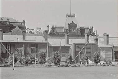 Negative - Buildings - Behind View Street Bendigo - Masonic Hall - ANA, Allan Doney, 1950 -1970