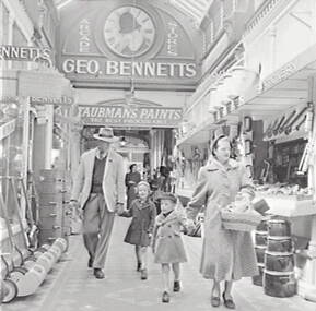 Negative - Bennett’s Arcade Bendigo, Allan Doney, 1950 -1970
