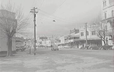 Negative - High Street Bendigo - Charing Cross, Allan Doney, 1950 -1970