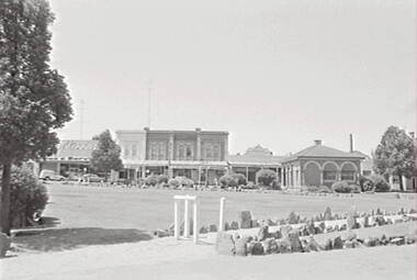 Negative - Town Hall Garden - Lyttleton Terrace - Businesses - Weigh Bridge, Allan Doney, 1950 -1970