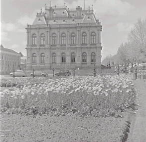 Negative - Conservatory Gardens Bendigo - Law Courts Bendigo - Police Station, Allan Doney, 1950 -1970