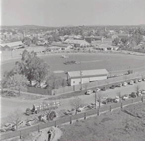 Negative - Urban Scene from Benevolent Home Bendigo - Sports Centre, Allan Doney, 1950 -1970