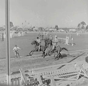 Negative - Bendigo Show 1957 - Bendigo Show Jumping, Allan Doney, 1950 -1970