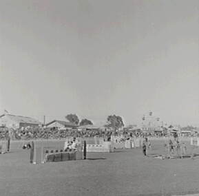 Negative - Bendigo Show 1957 - Bendigo Show Jumping, Allan Doney, 1950 -1970