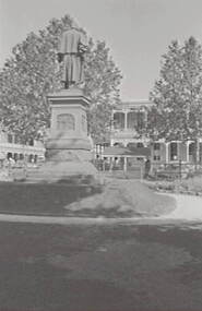 Negative - Bank of Australasia (ANZ) Bendigo - Lansell Statue, Allan Doney, 1950 -1970