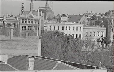 Negative - Urban Scene - View Street Bendigo - AMP - Bank of NSW, Allan Doney, 1950 -1970
