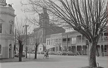 Negative - McCrae Street Bendigo - Black Swan Hotel Bendigo - School of Mines Bendigo, Allan Doney, 1950 -1970