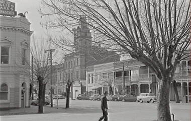 Negative - McCrae Street Bendigo - Black Swan Hotel Bendigo - School of Mines Bendigo, Allan Doney, 1950 -1970