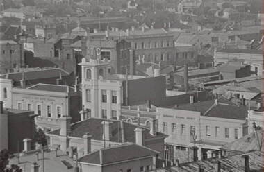 Negative - View Street Bendigo - Sandhurst Building Society - T & C, Allan Doney, 1950 -1970