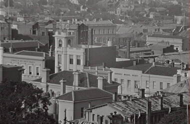 Negative - View Street Bendigo - Sandhurst Building Society - T & C, Allan Doney, 1950 -1970