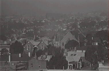 Negative - Urban Scene - Bendigo - Churches, Allan Doney, 1950 -1970