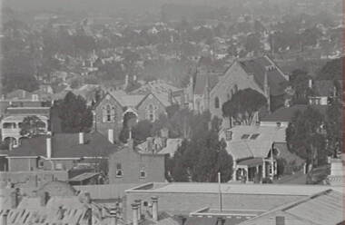 Negative - Urban Scene - Bendigo - Churches, Allan Doney, 1950 -1970