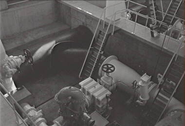 Negative - Lake Eppalock - Pump House, Allan Doney, 1950 -1970