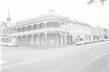 Negative - View Street Bendigo - Atkinson Buildings, Allan Doney, 1950 -1970