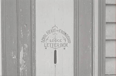 Negative - Loyal Heart of Friendship Lodge Letterbox Bendigo, Allan Doney, 1950 -1970
