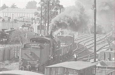 Negative - Railway Goods Yard Bendigo, Allan Doney, 1950 -1970