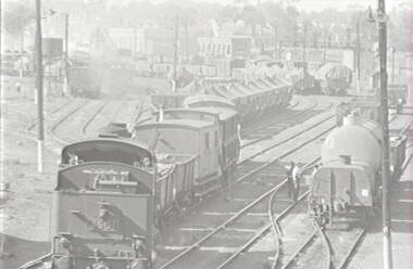 Negative - Railway Goods Yard Bendigo, Allan Doney, 1950 -1970