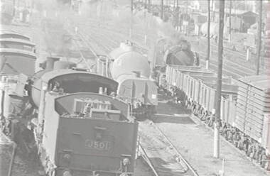 Negative - Railway Goods Yard Bendigo, Allan Doney, 1950 -1970