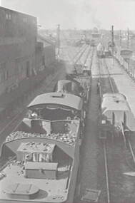 Negative - Railway Goods Yard Bendigo, Allan Doney, 1950 -1970