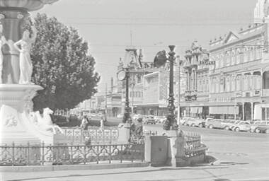 Negative - Alexandra Fountain - Pall Mall Bendigo, Allan Doney, 1950 -1970