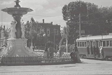 Negative - Alexandra Fountain - View Street Bendigo, Allan Doney, 1950 -1970