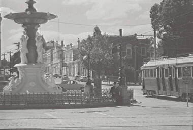 Negative - Alexandra Fountain - View Street Bendigo, Allan Doney, 1950 -1970