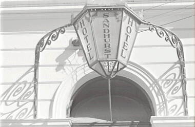 Negative - Sandhurst Hotel - Light, Allan Doney, 1950 -1970