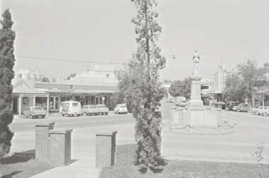 Negative - Street - Statue - Murray Valley, Allan Doney, 1950 -1970
