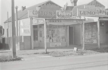 Negative - Long Gully - Corner Shop, Allan Doney, 1950 -1970
