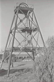Negative - Iron Bark Mine Bendigo - Poppet Head, Allan Doney, 1950 -1970