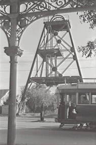 Negative - Iron Bark Mine Bendigo - Poppet Head, Allan Doney, 1950 -1970