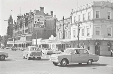Negative - Shamrock Hotel Bendigo - Williamson Street Bendigo- Royal Mail Hotel, Allan Doney, 1950 -1970