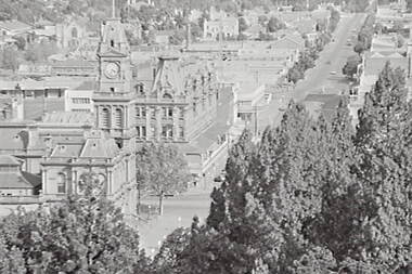 Negative - Post Office - Shamrock Hotel Bendigo, Allan Doney, 1950 -1970