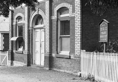 Negative - Mackenzie Street Bendigo - Christian Science Church, Allan Doney, 1950 -1970