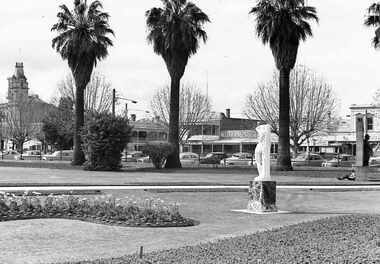 Negative - Conservatory Gardens Bendigo - Statues - Pall Mall Bendigo, Allan Doney, 1950 -1970