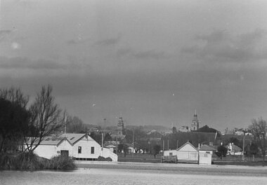 Negative - Lake Weeroona Bendigo - Boat Shed - City Centre, Allan Doney, 1950 -1970