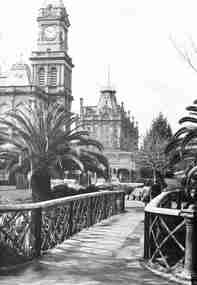 Negative - Bendigo Creek Bridge - Post Office - Shamrock Hotel Bendigo, Allan Doney, 1950 -1970