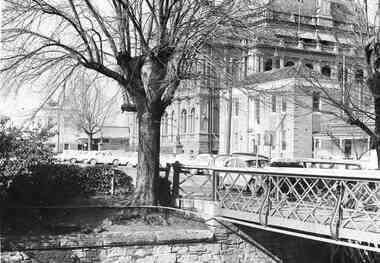 Negative - Bendigo Creek Bridge - Law Courts Bendigo - Police Station - Residence, Allan Doney, 1950 -1970