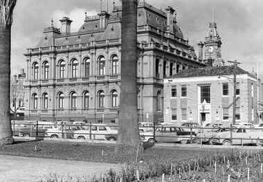 Negative - Conservatory Gardens Bendigo - Law Courts Bendigo - Police Station, Allan Doney, 1950 -1970