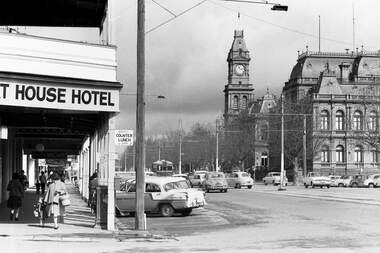 Negative - Court House Hotel - Law Courts Bendigo - Post Office, Allan Doney, 1950 -1970