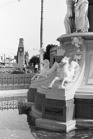 Negative - Alexandra Fountain Bendigo - Cenotaph, Allan Doney, 1950 -1970