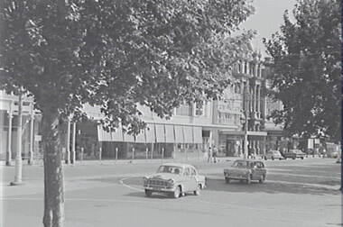 Negative - Pall Mall Bendigo - Myer - National Bank, Allan Doney, 1950 -1970