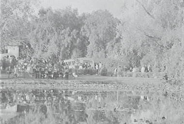 Negative - Fortuna Bendigo - Lake - Trees - People, Allan Doney, 1950 -1970