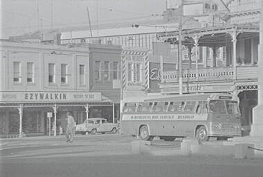 Negative - Charing Cross - City Club Hotel Bendigo - Ezywalkin’s - Bus, Allan Doney, 1950 -1970