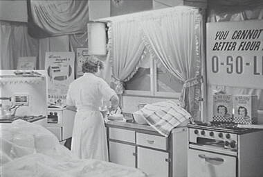Negative - Bendigo Show 1954 - Kitchen Display, Allan Doney, 1950 -1970