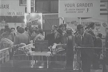 Negative - Bendigo Show 1954 - Display and Crowds, Allan Doney, 1950 -1970
