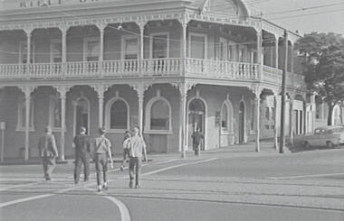 Negative - View Street Bendigo - Rifle Brigade Hotel Bendigo, Allan Doney, 1950 -1970