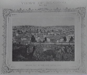 Negative - Bendigo Flat from Wattle Hill, Allan Doney, 1950 -1970